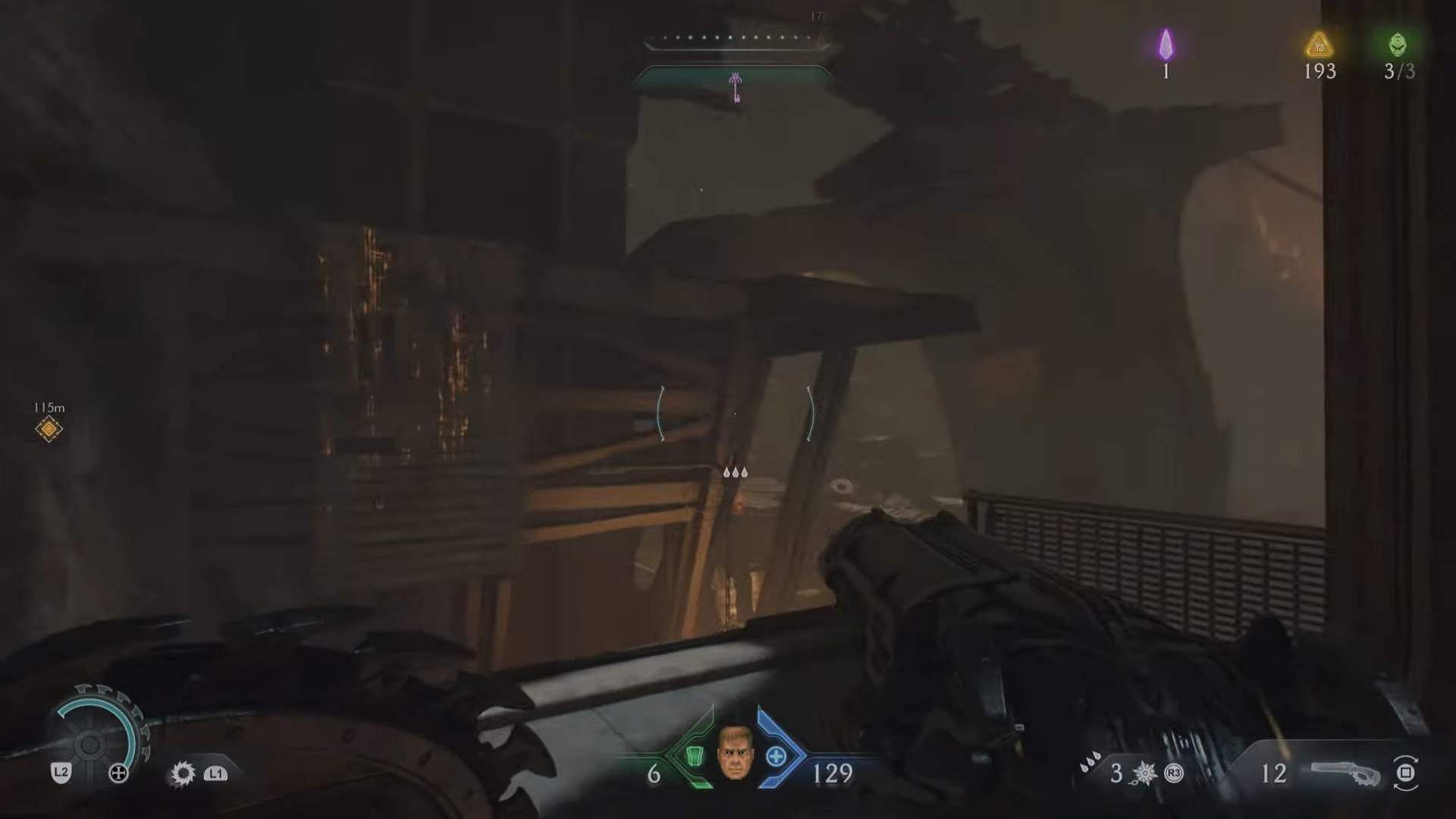Jump on the Claw-marked wall to climb (Image via Sportskeeda Gaming || Bethesda Softworks)